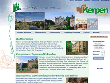 Tablet Screenshot of kerpentouristik.de